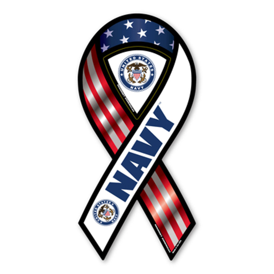 United States Navy Ribbon Magnet At Sticker Shoppe