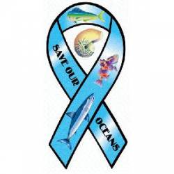 Save Our Oceans - Ribbon Magnet