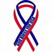 God Bless The USA - Ribbon Magnet