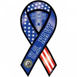 U.S. Navy Not Self But Country - Ribbon Magnet