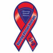 Honoring Vietnam Veterans Red - Ribbon Magnet