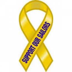 Support Our Sailors - Ribbon Magnet