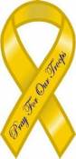 Pray For Our Troops - Mini Ribbon Magnet