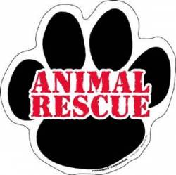 Animal Rescue Awareness - Paw Magnet