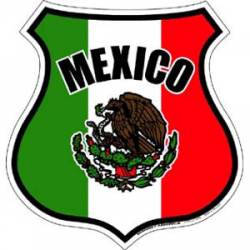 Mexican Flag Shield - Magnet