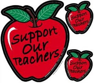 Support Our Teachers - Magnet at Sticker Shoppe