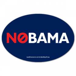 NOBAMA - Oval Static Cling