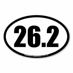 26.2 Full Marathon - Oval Magnet