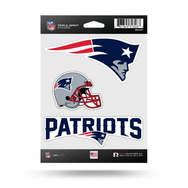 New England Patriots Helmet - Sticker at Sticker Shoppe