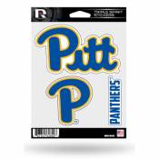 University Of Pittsburgh Panthers - Sheet Of 3 Triple Spirit Stickers