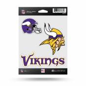 MINNESOTA VIKINGS SKOL VIKINGS 8X8 COLOR DIE CUT DECAL NEW WINCRAFT 