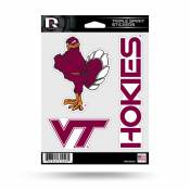 Virginia Tech Hokies - Sheet Of 3 Triple Spirit Stickers