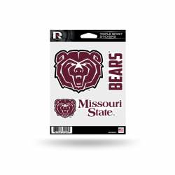 Missouri State University Bears - Sheet Of 3 Triple Spirit Stickers