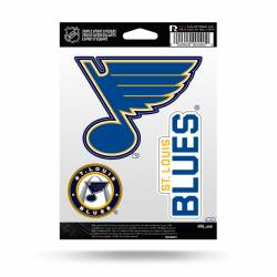 St. Louis Blues - Sheet Of 3 Triple Spirit Stickers