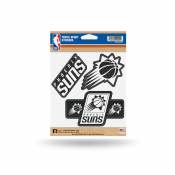 Phoenix Suns - Sheet Of 3 Carbon Fiber Triple Spirit Stickers