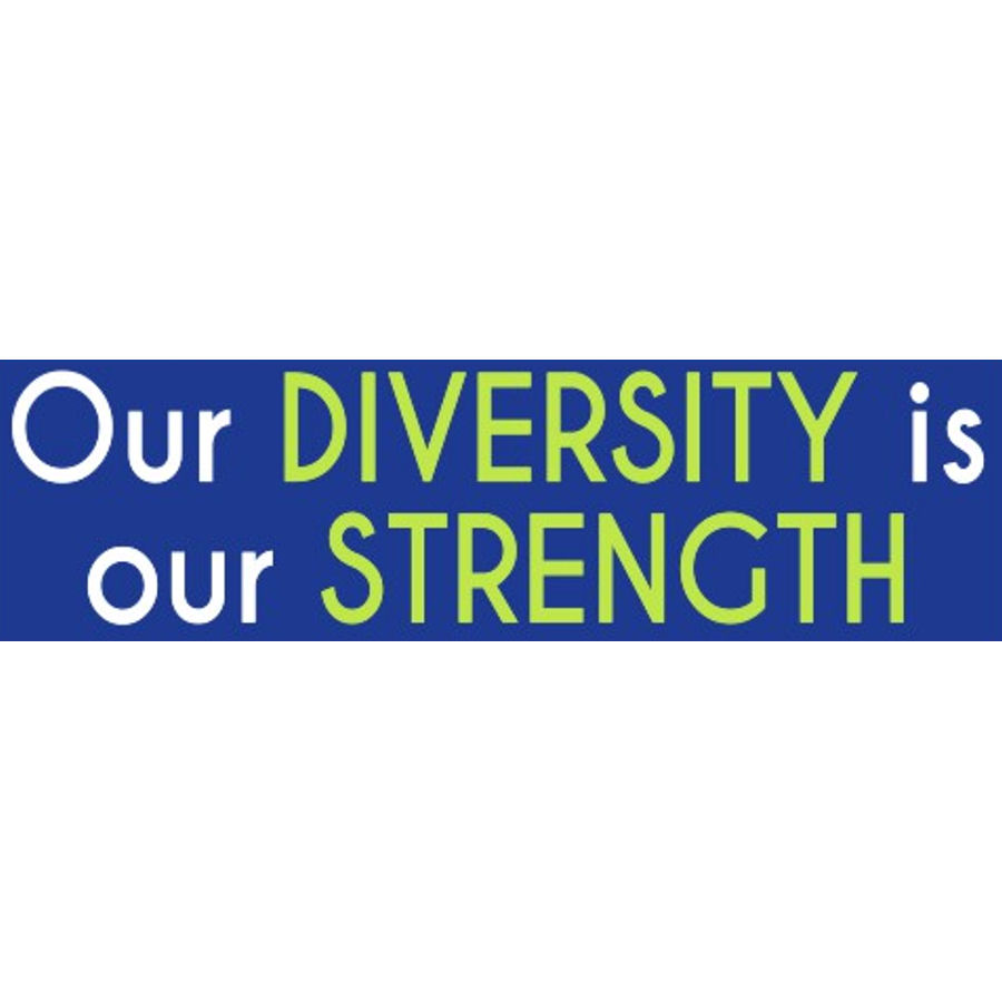 Our Diversity Is Our Strength - Bumper Sticker at Sticker Shoppe