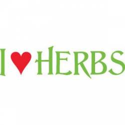 I Love Herbs - Mini Sticker
