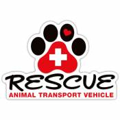 Rescue Animal Transport Vehicle - Shape Magnet