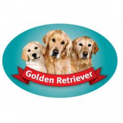 Golden Retriever - Oval Magnet