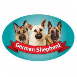 German Shepherd - Oval Magnet