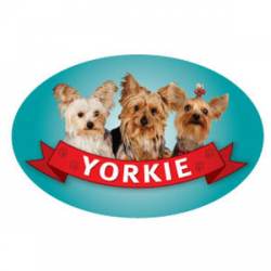 Yorkie - Oval Magnet