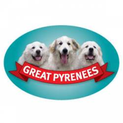 Great Pyrenees - Oval Magnet