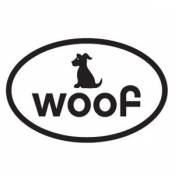 Woof - Oval Magnet