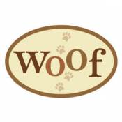 Woof With Paws - Oval Magnet