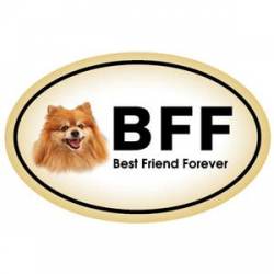 Pomeranian BFF - Oval Magnet