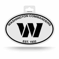 Washington Commanders Est. 1932 - Black & White Oval Sticker