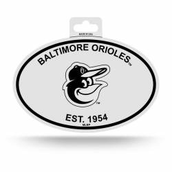 Baltimore Orioles Est. 1954 - Black & White Oval Sticker