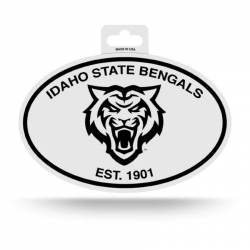 Idaho State University Bengals - Black & White Oval Sticker