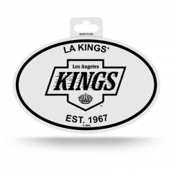 Los Angeles Kings 2024 Bowtie Est. 1967 - Black & White Oval Sticker