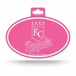 Kansas City Royals Pink - Full Color Oval Sticker