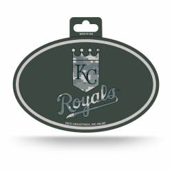 Kansas City Royals Patriotic Camouflage - Full Color Oval Sticker