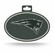 New England Patriots Patriotic Camouflage - Full Color Oval Sticker