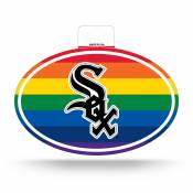 Chicago White Sox - Full Color Rainbow Oval Sticker