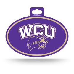 Western Carolina University Catamounts - Full Color Oval Sticker