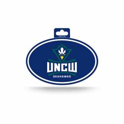 University Of North Carolina Wilmington Seahawks - Full Color Oval Sticker