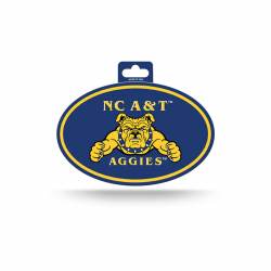 North Carolina A&T University Aggies - Full Color Oval Sticker