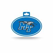 Middle Tennessee State University Blue Raiders - Full Color Oval Sticker