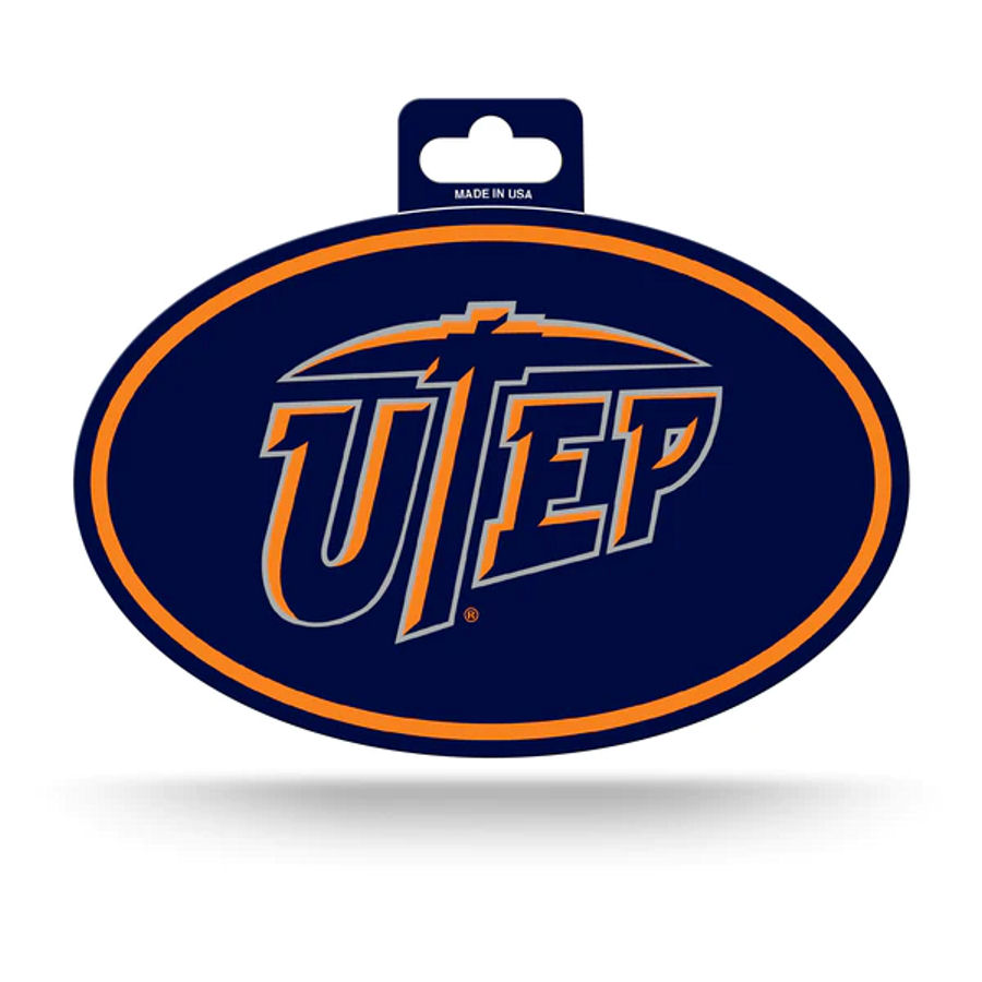 University Of Texas-El Paso UTEP Miners - Full Color Oval Sticker at ...