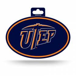 University Of Texas-El Paso UTEP Miners - Full Color Oval Sticker