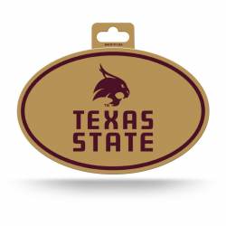 Texas State University Bobcats - Full Color Oval Sticker