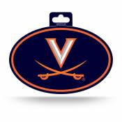 University Of Virginia Cavaliers - Full Color Oval Sticker