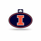 University Of Illinois Fighting Illini - Full Color Oval Sticker