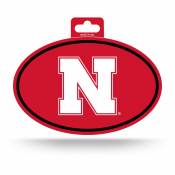 University Of Nebraska Cornhuskers - Full Color Oval Sticker
