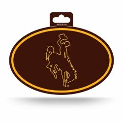 University Of Wyoming Cowboys - Full Color Oval Sticker