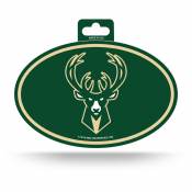 Milwaukee Bucks - Full Color Oval Sticker