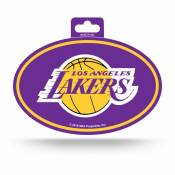 Los Angeles Lakers - Full Color Oval Sticker